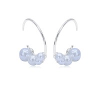 Pretty Pearl Silver Stud Earring STS-6124